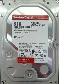 Жесткий диск WD SATA-III 8TB WD80EFPX NAS Red Plus (5640rpm) 256Mb 3.5" - купить недорого с доставкой в интернет-магазине