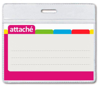 Бейдж 226524 93х78мм пластик (упак.:50шт) - купить недорого с доставкой в интернет-магазине