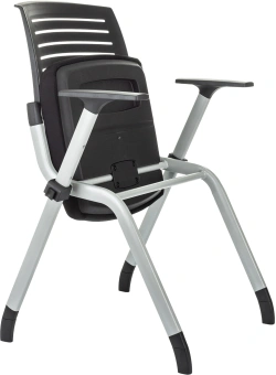 Стул Бюрократ X-Click черный на ножках металл серый - купить недорого с доставкой в интернет-магазине