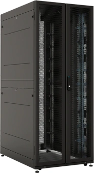 Шкаф серверный ЦМО (ШТК-СП-42.8.12-88АА-9005) напольный 42U 800x1200мм пер.дв.перфор. 2 бок.пан. задн.дв.перфор. направл.под винты 1350кг черный 883мм 174кг 1950мм - купить недорого с доставкой в интернет-магазине
