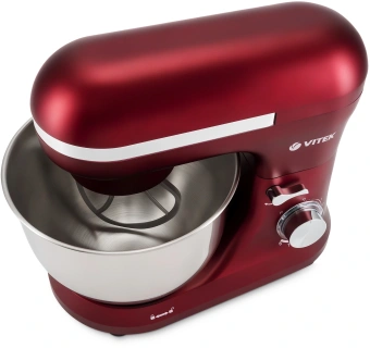 Миксер планетарный Vitek VT-PM0111 1500Вт вишневый - купить недорого с доставкой в интернет-магазине