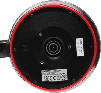 Чайник электрический Scarlett SC-EK27G71 1.8л. 2200Вт черный/красный корпус: стекло - купить недорого с доставкой в интернет-магазине