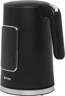 Чайник электрический Vitek VT-1162 1.7л. 2200Вт черный корпус: металл/пластик - купить недорого с доставкой в интернет-магазине