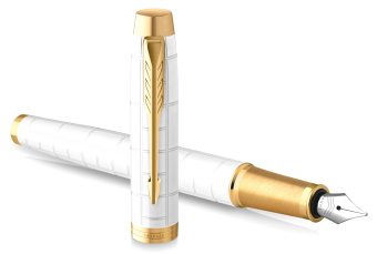 Ручка перьев. Parker IM Premium F318 (CW2143649) Pearl GT F сталь нержавеющая подар.кор. кругл. 1 ручка/Подарочный футляр - купить недорого с доставкой в интернет-магазине