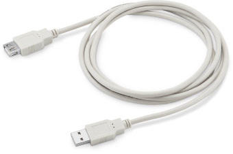 Кабель-удлинитель Buro Reversible USB A(m) USB A(f) 1.8м серый - купить недорого с доставкой в интернет-магазине