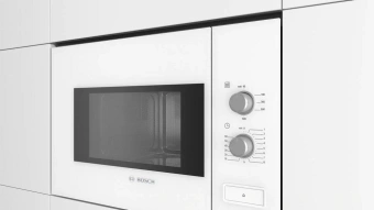 Микроволновая печь Bosch BFL520MW0 20л. 800Вт белый (встраиваемая) - купить недорого с доставкой в интернет-магазине