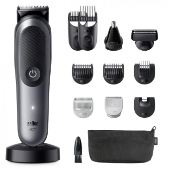Триммер Braun AIO7560 серый (насадок в компл:10шт) - купить недорого с доставкой в интернет-магазине