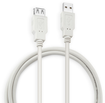 Кабель-удлинитель Buro Reversible USB A(m) USB A(f) 1.8м серый - купить недорого с доставкой в интернет-магазине