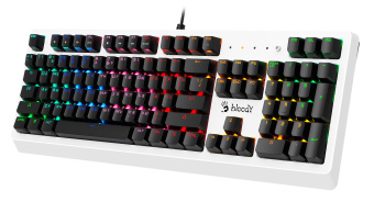 Клавиатура A4Tech Bloody B810RC механическая белый/черный USB for gamer LED - купить недорого с доставкой в интернет-магазине