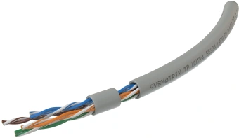 Кабель информационный Sysmatrix TP UUTP4.5ES24.LSZH.GY305 кат.5E U/UTP 4 пары 0.5AWG LSZH внутренний 305м серый - купить недорого с доставкой в интернет-магазине