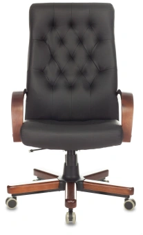 Кресло руководителя Бюрократ T-9928WALNUT/ECO черный экокожа крестов. металл/дерево - купить недорого с доставкой в интернет-магазине