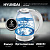 Чайник электрический Hyundai HYK-G2409 1.7л. 2200Вт белый/серебристый корпус: стекло/пластик