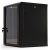 Шкаф коммутационный Hyperline (TWB-1245-GP-RAL9004) настенный 12U 600x450мм пер.дв.стекл 2 бок.пан. 60кг черный 650мм IP20 сталь - купить недорого с доставкой в интернет-магазине