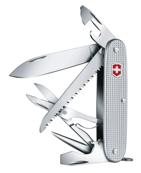 Нож перочинный Victorinox Farmer X Alox (0.8271.26) 93мм 10функц. серебристый карт.коробка - купить недорого с доставкой в интернет-магазине