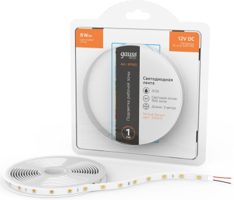 Лента светодиод. Gauss Basic 3м (BT022) - купить недорого с доставкой в интернет-магазине
