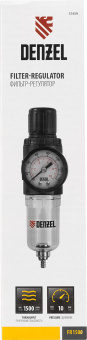 Блок подготовки для компрессоров Denzel FR1500 1500л/мин черный - купить недорого с доставкой в интернет-магазине
