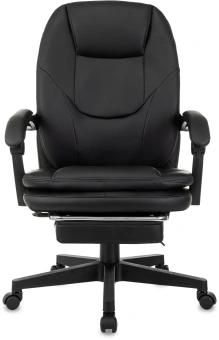 Кресло руководителя Бюрократ CH-868N-F черный эко.кожа крестов. пластик подст.для ног - купить недорого с доставкой в интернет-магазине