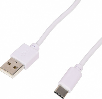 Кабель USB (m)-USB Type-C (m) 1.8м белый - купить недорого с доставкой в интернет-магазине