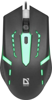 Мышь Defender Hit MB-601 черный оптическая 1200dpi USB 3but (52601) - купить недорого с доставкой в интернет-магазине