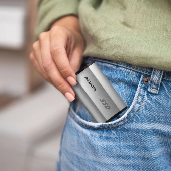 Накопитель SSD A-Data USB-C 2TB SD810-2000G-CSG SD810 серый - купить недорого с доставкой в интернет-магазине