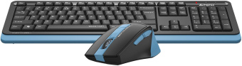 Клавиатура + мышь A4Tech Fstyler FGS1035Q клав:черный/синий мышь:черный/синий USB беспроводная Multimedia (FGS1035Q NAVY BLUE) - купить недорого с доставкой в интернет-магазине