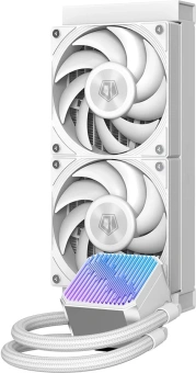 Система водяного охлаждения ID-Cooling DX240 Max ARGB Soc-AM5/AM4/1200/1700/1851 белый 4-pin 32.5dB Al 300W Ret (DX240 MAX WHITE) - купить недорого с доставкой в интернет-магазине