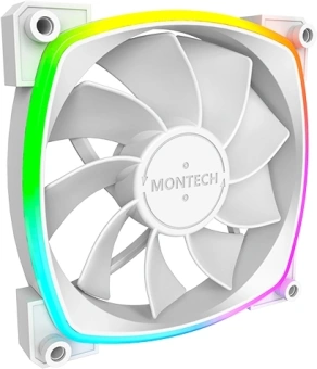 Вентилятор для корпуса Montech RX120 Reverse ARGB 120х120x25 белый 4-pin 27дБ (RX120 PWM WHITE) Ret - купить недорого с доставкой в интернет-магазине