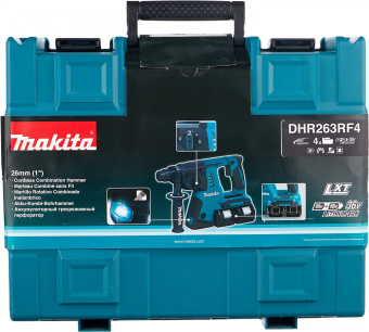 Перфоратор Makita DHR263RF4 патрон:SDS-plus уд.:2.5Дж аккум. (кейс в комплекте) - купить недорого с доставкой в интернет-магазине