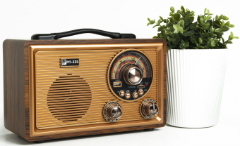 Радиоприемник портативный Сигнал БЗРП РП-335 дерево коричневое USB microSD - купить недорого с доставкой в интернет-магазине