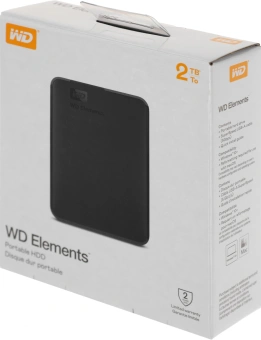 Жесткий диск WD USB 3.0 2TB WDBU6Y0020BBK-WESN Elements Portable 2.5" черный - купить недорого с доставкой в интернет-магазине