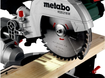 Торцовочная пила Metabo KGS 216 M 1500Вт 5000об/мин d=216мм - купить недорого с доставкой в интернет-магазине