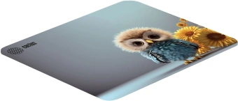 Коврик для мыши Cactus Owl gray рисунок 300x250x3мм (CS-MPC-D12M) - купить недорого с доставкой в интернет-магазине