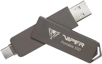 Накопитель SSD Patriot USB-C 2TB PVP302TB28UDG Viper PVP30 2.5" черный USB-A - купить недорого с доставкой в интернет-магазине