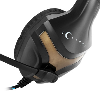 Наушники с микрофоном Оклик HS-L370G ECLIPSE черный 2м мониторные оголовье (1090730) - купить недорого с доставкой в интернет-магазине