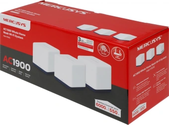 Бесшовный Mesh роутер Mercusys Halo H50G(3-pack) AC1900 10/100/1000BASE-TX белый (упак.:3шт) - купить недорого с доставкой в интернет-магазине
