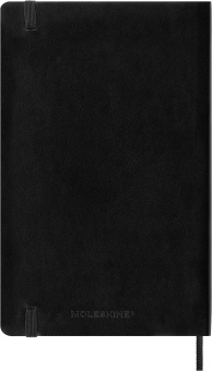 Блокнот Moleskine CLASSIC SOFT QP617 Large 130х210мм 192стр. клетка мягкая обложка черный - купить недорого с доставкой в интернет-магазине