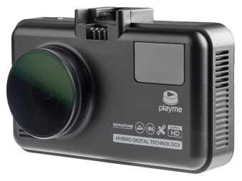 Видеорегистратор с радар-детектором Playme MARK GPS черный - купить недорого с доставкой в интернет-магазине