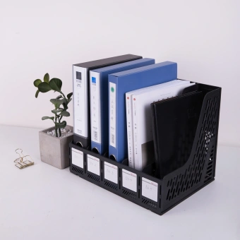 Лоток вертикальный Deli E9838black для бумаг 365x380x30мм черный - купить недорого с доставкой в интернет-магазине