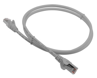 Патч-корд Lanmaster LAN-PC45/S5E-1.0-GY FTP RJ-45 вил.-вилка RJ-45 кат.5E 1м серый LSZH - купить недорого с доставкой в интернет-магазине
