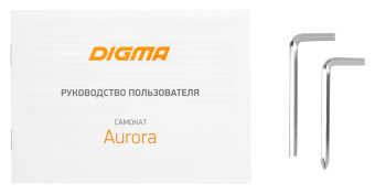 Самокат Digma Aurora городской 2-кол. белый (SE-AU-200) - купить недорого с доставкой в интернет-магазине