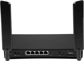Роутер беспроводной MikroTik hAP ax3 (C53UIG+5HPAXD2HPAXD) AX1800 10/100/1000BASE-TX черный - купить недорого с доставкой в интернет-магазине