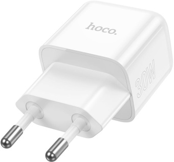 Сетевое зар./устр. Hoco N32 Glory White 30W (PD+QC+AFC) USB-C универсальное белый - купить недорого с доставкой в интернет-магазине