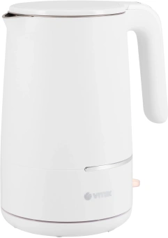 Чайник электрический Vitek VT-1104 1.5л. 2200Вт белый корпус: металл/пластик - купить недорого с доставкой в интернет-магазине