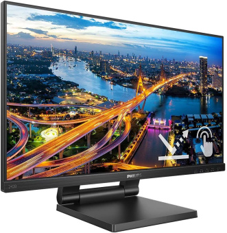 Монитор Philips 23.8" B Line 242B1TC черный IPS LED 16:9 HDMI M/M матовая HAS 250cd 178гр/178гр 1920x1080 75Hz VGA DP FHD USB Touch 6.67кг - купить недорого с доставкой в интернет-магазине