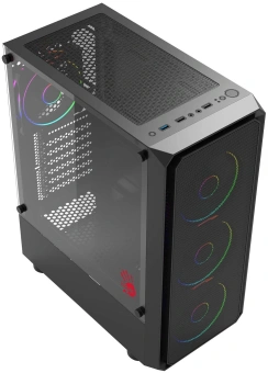 Корпус Bloody CC-126 черный без БП ATX 8x120mm 2xUSB2.0 1xUSB3.0 audio bott PSU - купить недорого с доставкой в интернет-магазине