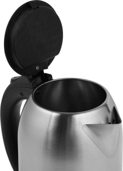 Чайник электрический Supra KES-1821 1.8л. 1500Вт серебристый/черный корпус: металл - купить недорого с доставкой в интернет-магазине