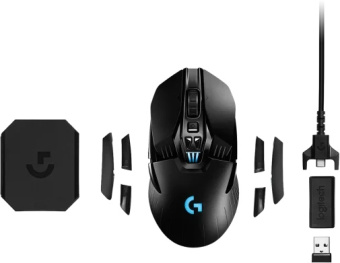 Мышь Logitech G903 LightSpeed Hero черный оптическая 25600dpi беспров. USB 9but (910-005676) - купить недорого с доставкой в интернет-магазине