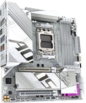 Материнская плата Gigabyte B850M AORUS ELITE WIFI6E ICE Socket AM5 AMD B850 4xDDR5 mATX AC`97 8ch(7.1) 2.5Gg RAID+DP - купить недорого с доставкой в интернет-магазине