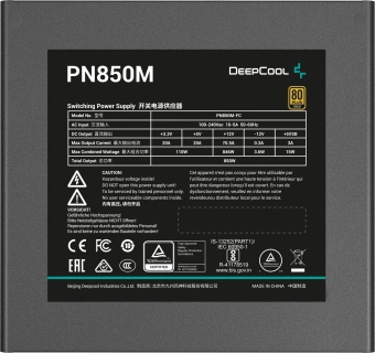Блок питания Deepcool ATX 850W PN850M V2 Gen.5 80+ gold (20+4pin) APFC 120mm fan 8xSATA RTL - купить недорого с доставкой в интернет-магазине