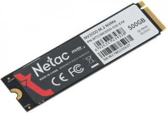 Накопитель SSD Netac PCI-E 3.0 500Gb NT01NV3000-500-E4X NV3000 M.2 2280 - купить недорого с доставкой в интернет-магазине